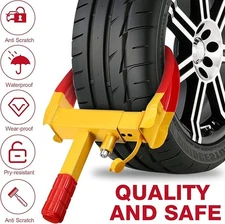 1PC For Car Truck Towing Anti Theft Wheel Lock Clamp Boot Tire Claw Trailer New⭐
