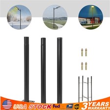 Street Light Pole 9.51 Ft Tall Outdoor Heavy Duty Metal Lamp Pole Spraying Paint