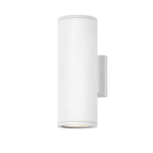 Hinkley Silo 12" High Satin White LED Outdoor Wall Light - Picture 5 of 10