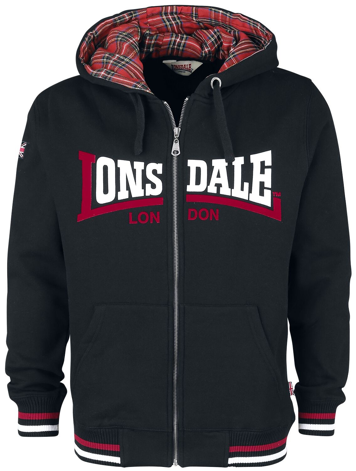 Уличная одежда Lonsdale London Kapuzenjacke Herren от Nateby schwarz 18190₽