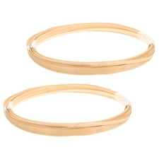 2 Rolls Bamboo Strips Decorative Materials Weaving Craft Kit Hand Basket Making