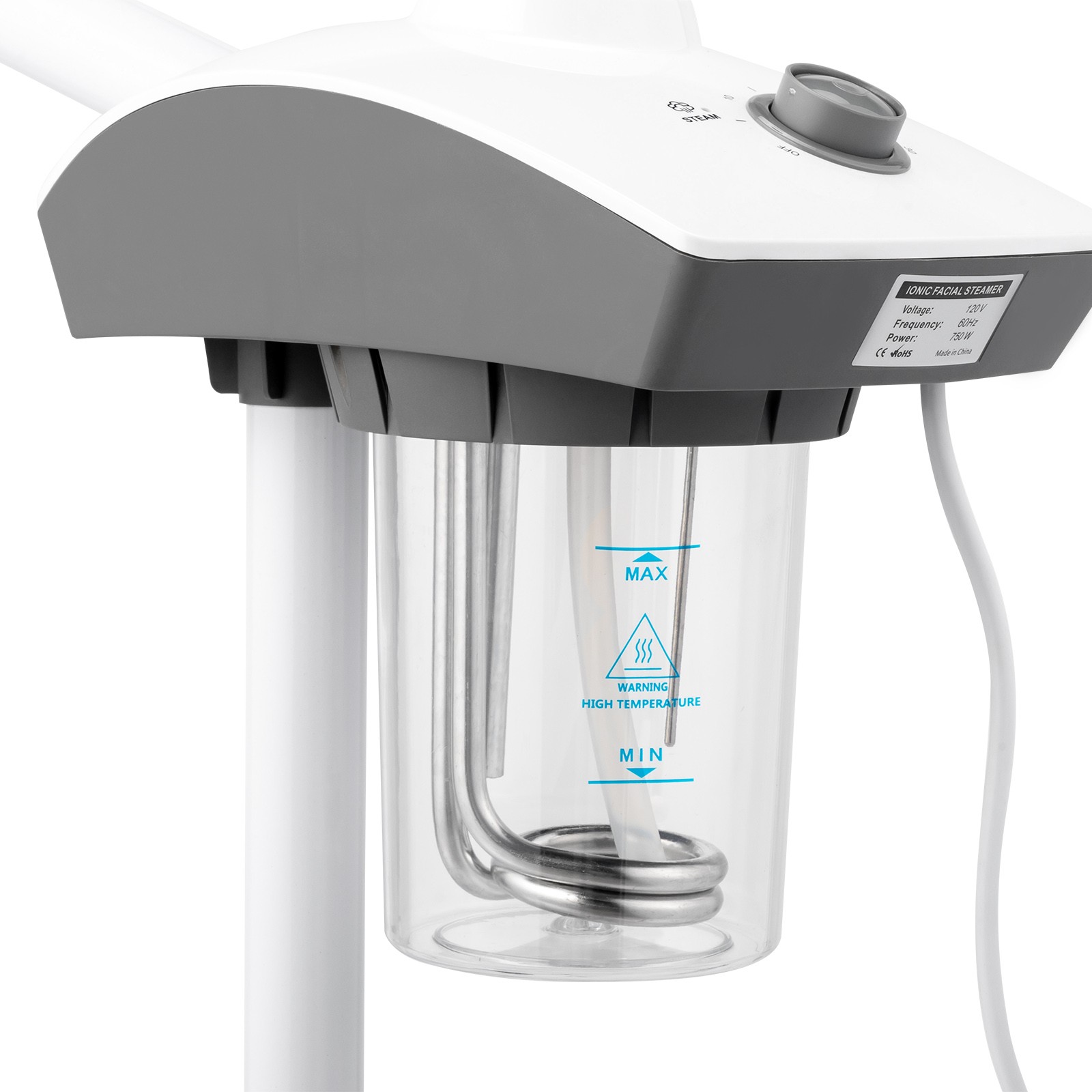 New Professional Facial Steamer Beauty Salon Skin Care Face Spa Equipment,White