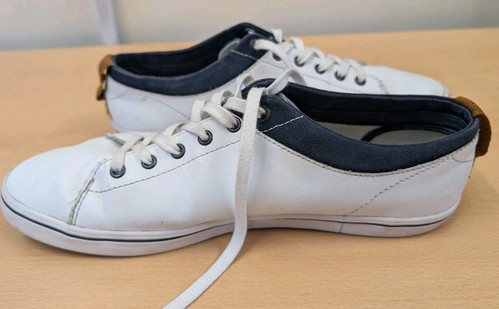 Mens Fred Perry UK 8 Court Trainers White Leather EU 42 - Picture 2 of 8