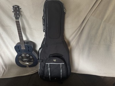 Resonator Guitar Johnson SO-998-BL W/Premium  Musicians Friend gig bag