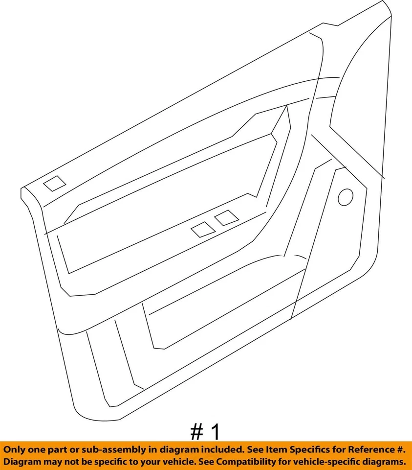 FITS 2009-2011 CHEVROLET AVEO5 TRIM ASM FRT S D BEIGE 96956705 -  NEW OEM - Image 3 of 3