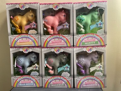All six My Little Pony 40th Anniversary-Retro 80s-Complete set NIB