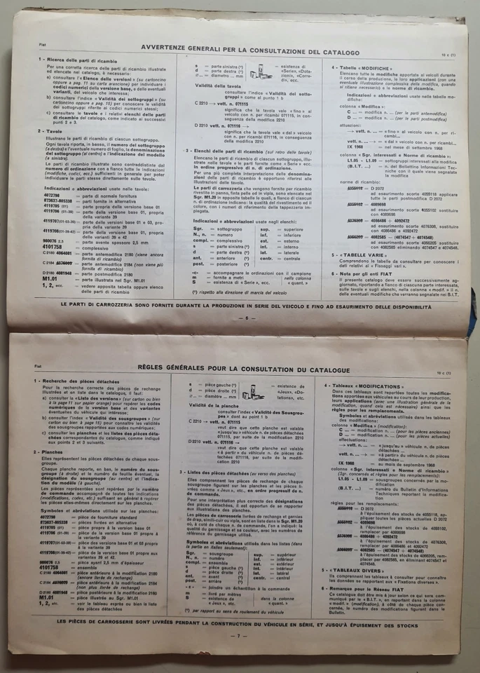 FIAT 850 Catalogo Ricambi Carrozzeria Originale 1965/1968 – Manuale d’epoca - Immagine 3 di 4