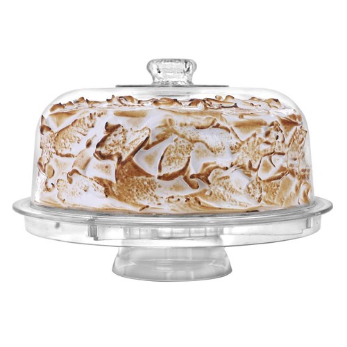 Cake Stand with Dome Cover 6-in-1 Multi-Purpose Use Cake Stand with Lid Servi... - Picture 9 of 9