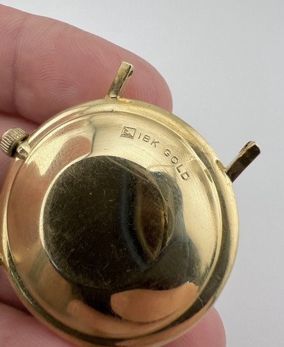 RARE 1970's VULCAIN 18K Yellow Gold CENTENARY SUPER DELUXE RING Automatic Watch - Picture 8 of 8