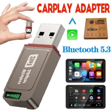 1/2xAuto Wireless CarPlay Adapter For iPhone for Apple Wireless Dongle Plug＆Play
