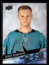 2020-21 Upper Deck Young Guns// Josef Korenar Rookie San Jose Sharks #715