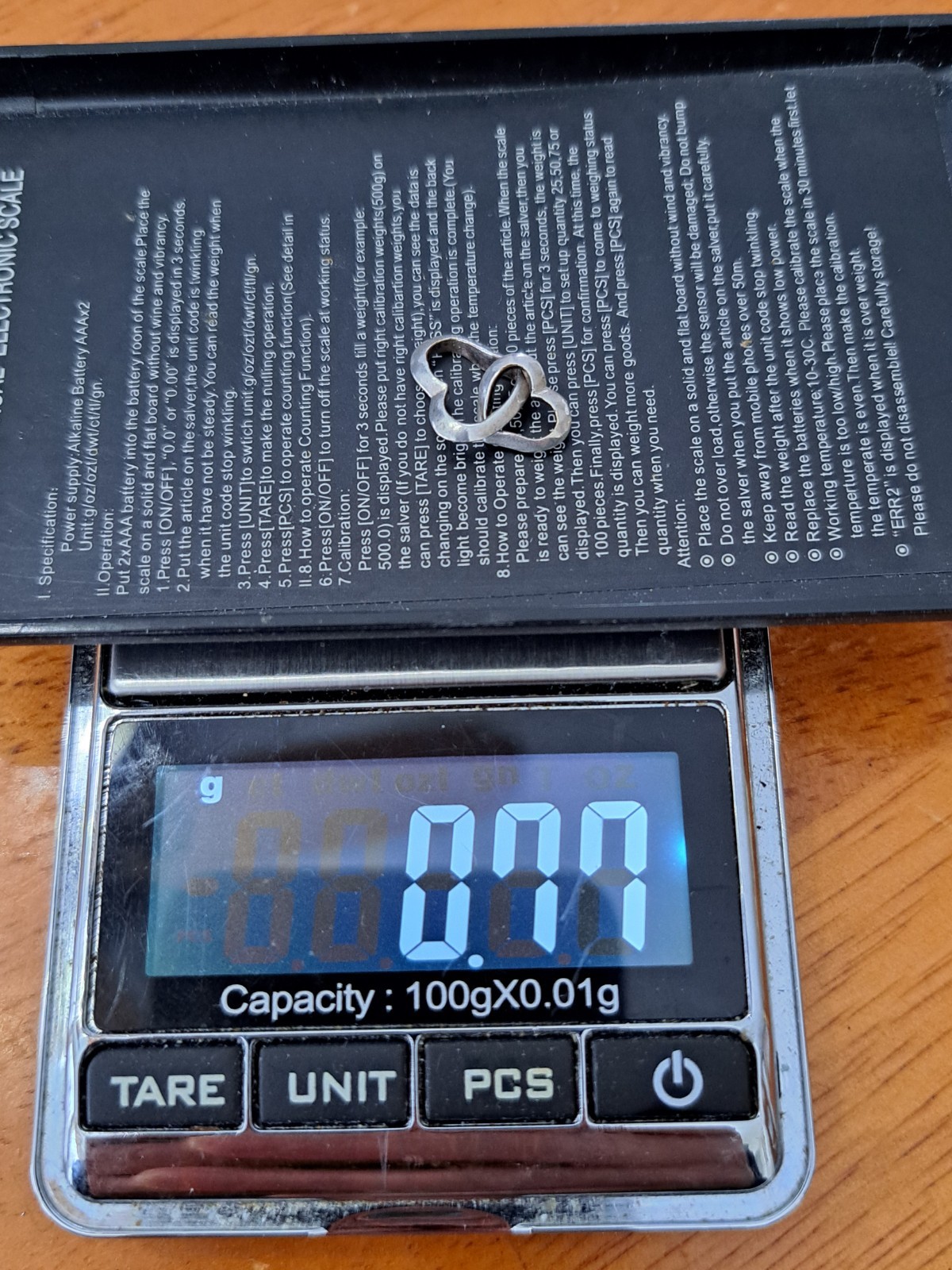 Sterling Silver Interlocking Floating Hearts Charm - image 5