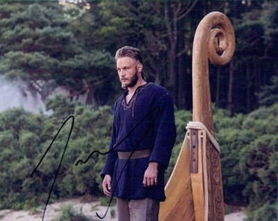 VIKINGS - RAGNAR LODBROK AUTOGRAMM B # TRAVIS FIMMEL # +  UACC COA !!!