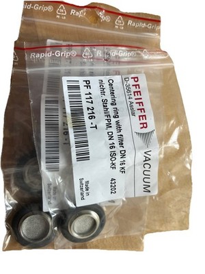 Pfeiffer Vacuum Center Ring With Filter PF 117 216-T
