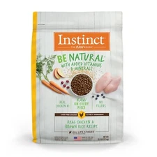 Instinct Be Natural Chicken Brown Rice Recipe Dog Food 25 Pound Bag