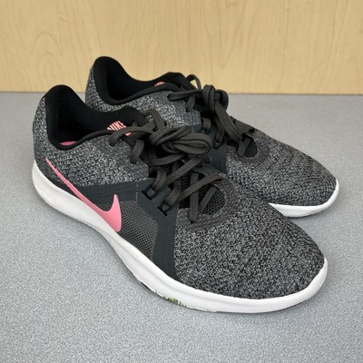 NIKE Flex TR8 Women s Grey Pink Training Running Gym Trainers Shoes Size 6