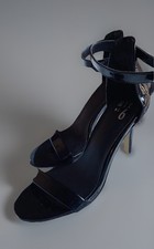 Catwalk Mix No 6 Stiletto Heels Black Patent Leather High West Size 9 Nine