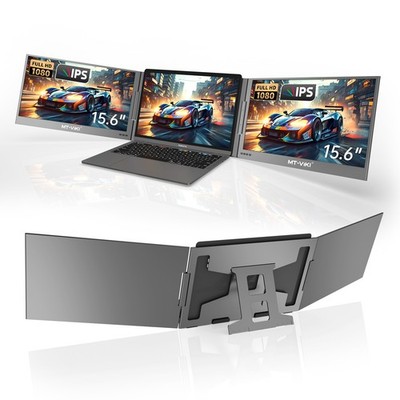 MT-VIKI 15.6 inch Laptop Screen Extender Potable Screen FHD 1080P 360° Rotation