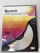 3M Scotch DVD Maintenance Kit Laser Lens Cleaner Audio Video Test NEW SEALED