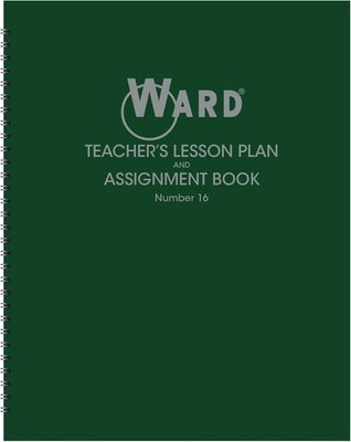 Teacher Lesson Plan Book 6 Period 44 Weeks Classroom Planner Green Cover New