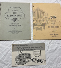 122 Leslie Speaker Owners Manual with 2 Bonus Books,