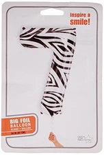 NorthStar 00873-01 Foil Balloon 00873 Number 7 Zebra 34" Multicolored