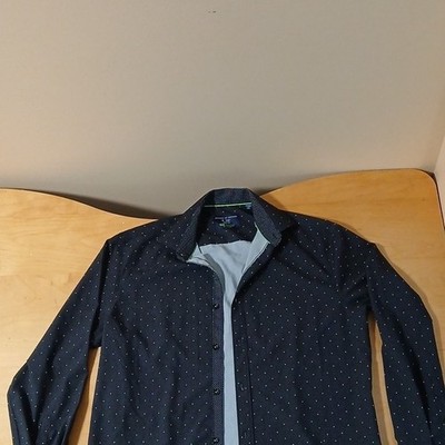 Society of Threads Slim Fit Geometric Button-Up Dress shirt 15-15.5 33/34 M
