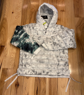 Nike x Stussy Insulated Pullover Jacket White Gorge Green DC1084 101 Men's SMALL