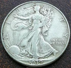 US 1939-D Walking Liberty Half  **