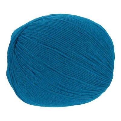 Wollgarn 100% Wolle 4-fädig 3,52 oz 306 m (seeblau, 1 Knäuel)