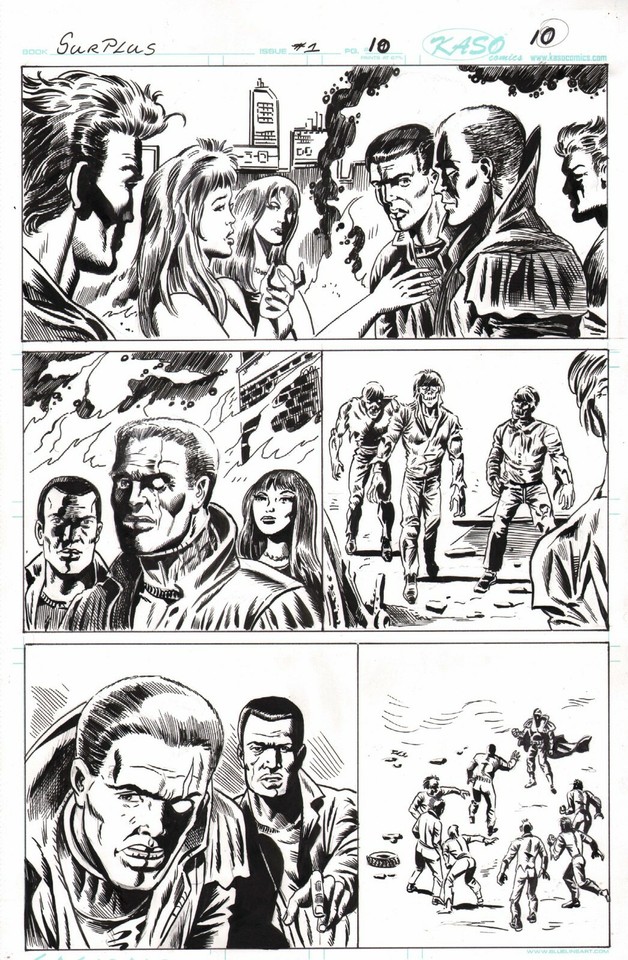 ANGEL GABRIELE/ KEN LANDGRAF/ANTHONY CACIOPPO~UNPUBLISHED PAGE 10 Comic Art