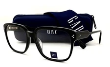 New Gap Eyeglasses VPG037 Black 56-17-145 WIth Case