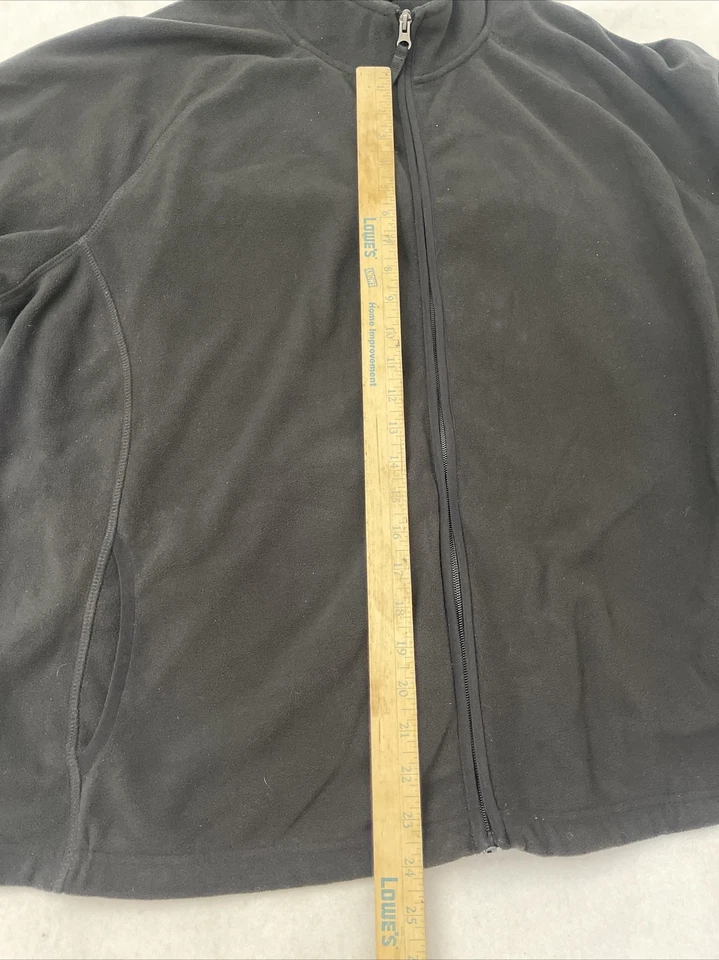 Sudadera/sudadera con capucha negra Merona talla XXL con cremallera Foto 3 de 4