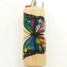 Butterfly Lighter Case Holder Sleeve Cover Butterflies Fits Bic Lighters