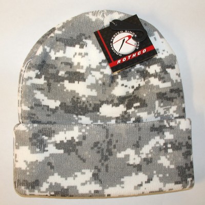 white camo stocking hat