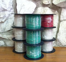 500 FT TFN/TEWN WIRE. 16 AWG SOLID BC  600 VOLT. MADE IN USA.  8 COLOR OPTIONS!