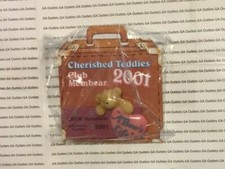 Cherished Teddies Club Membear 2001 Members Only Lapel Pin in Pink 824313