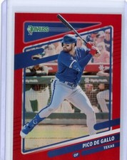 2021 Donruss Joey Gallo Holo Red Parallel Pico De Gallo Variation Texas Rangers