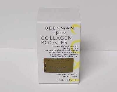 Beekman 1802 Collagen Booster Electric Daisy + Peptides Firming Serum 0.5 oz NIB