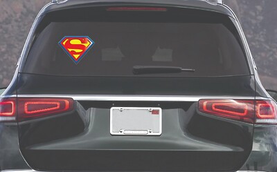 BATMAN IN SUPERMAN SHIELD Vinyl Decal Car Sticker Wall Truck - Foto 13