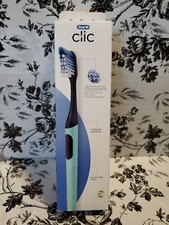 Oral-B Clic Manual Toothbrush CLICfit Mechanism Teal NEW