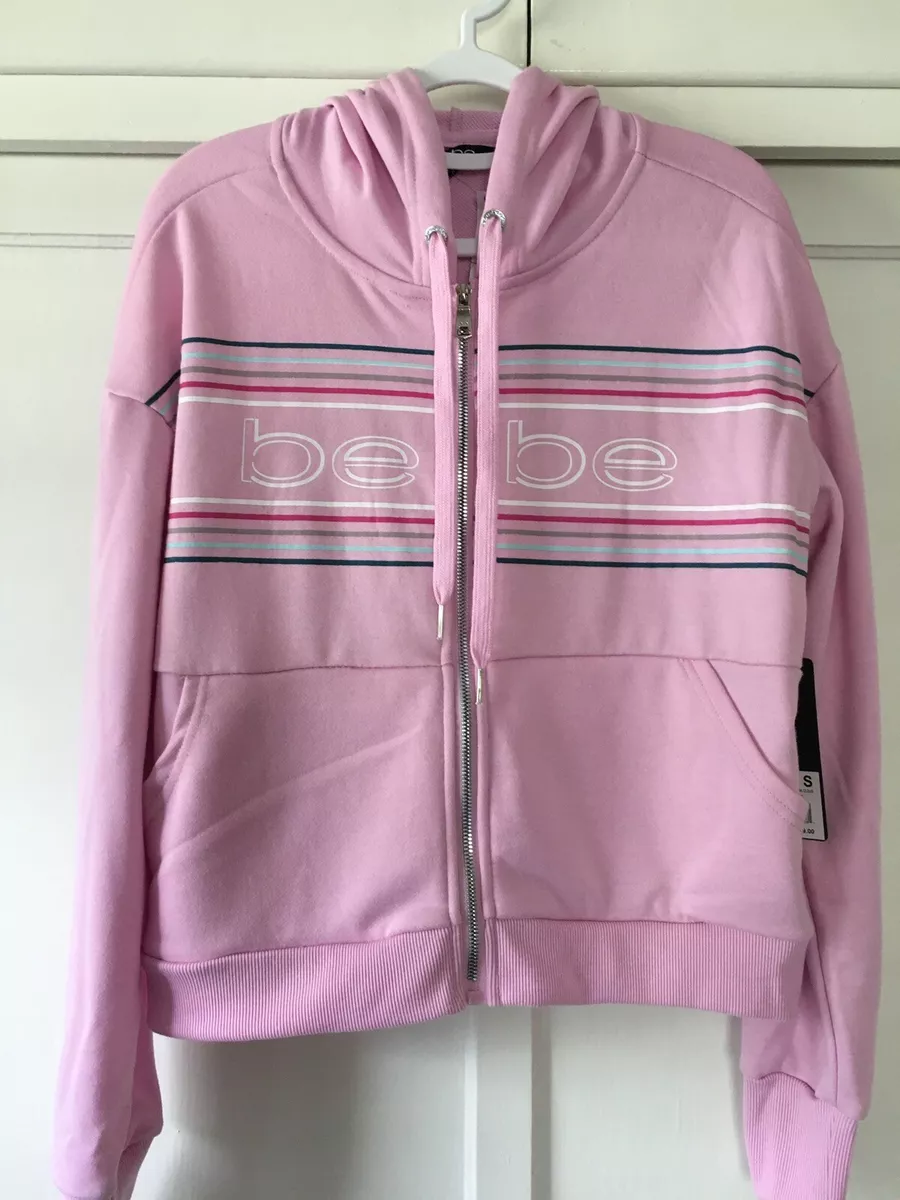 Bebe Sport Women Activewear Jacket Pink Size Small NWT 99