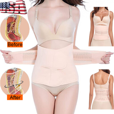 Maternity Postpartum Belly Wrap Band Recovery Waist Belt Body Shaper Pregnancy