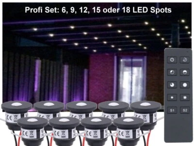 Profi LED Beleuchtung Set 2 Terrassendach Wintergarten schwarz warmweiss dimmbar - Bild 1 von 4