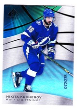19/20 SP GAME USED...NIKITA KUCHEROV...RAINBOW.../275...CARD # 14...LIGHTNING