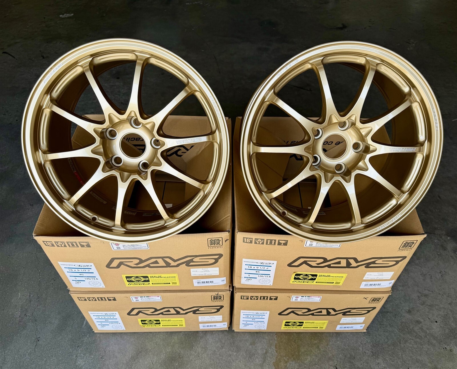 Volk Racing CE28N-plus 18x9.5 5x120 +45 Gold for FK8 FL5 DE5 