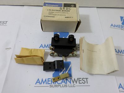 Westinghouse L53-4-5 Electrical Interlock 600V AC Max 230V DC Max Used 