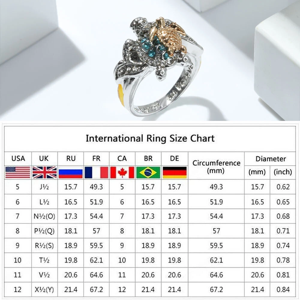 Mom loves you 2024 forever turtle ring