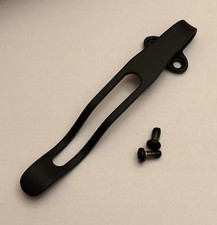 Pince de poche profonde titane noir mat pour couteau pliant Benchmade 940 943