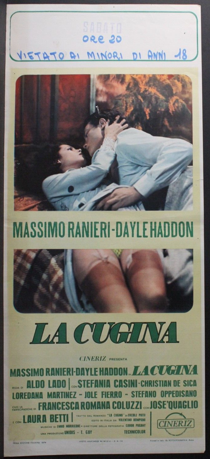 Locandina originale film La cugina (1974) - Regia di Aldo Lado